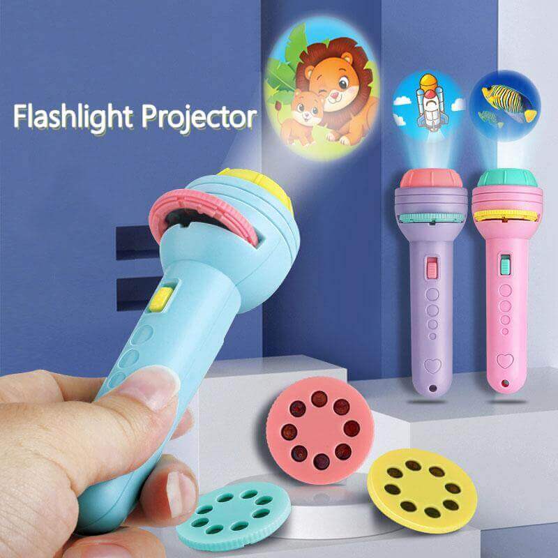 š¦ Flashlight Projection Toy ā 2-in-1 Learning Projector for Kids