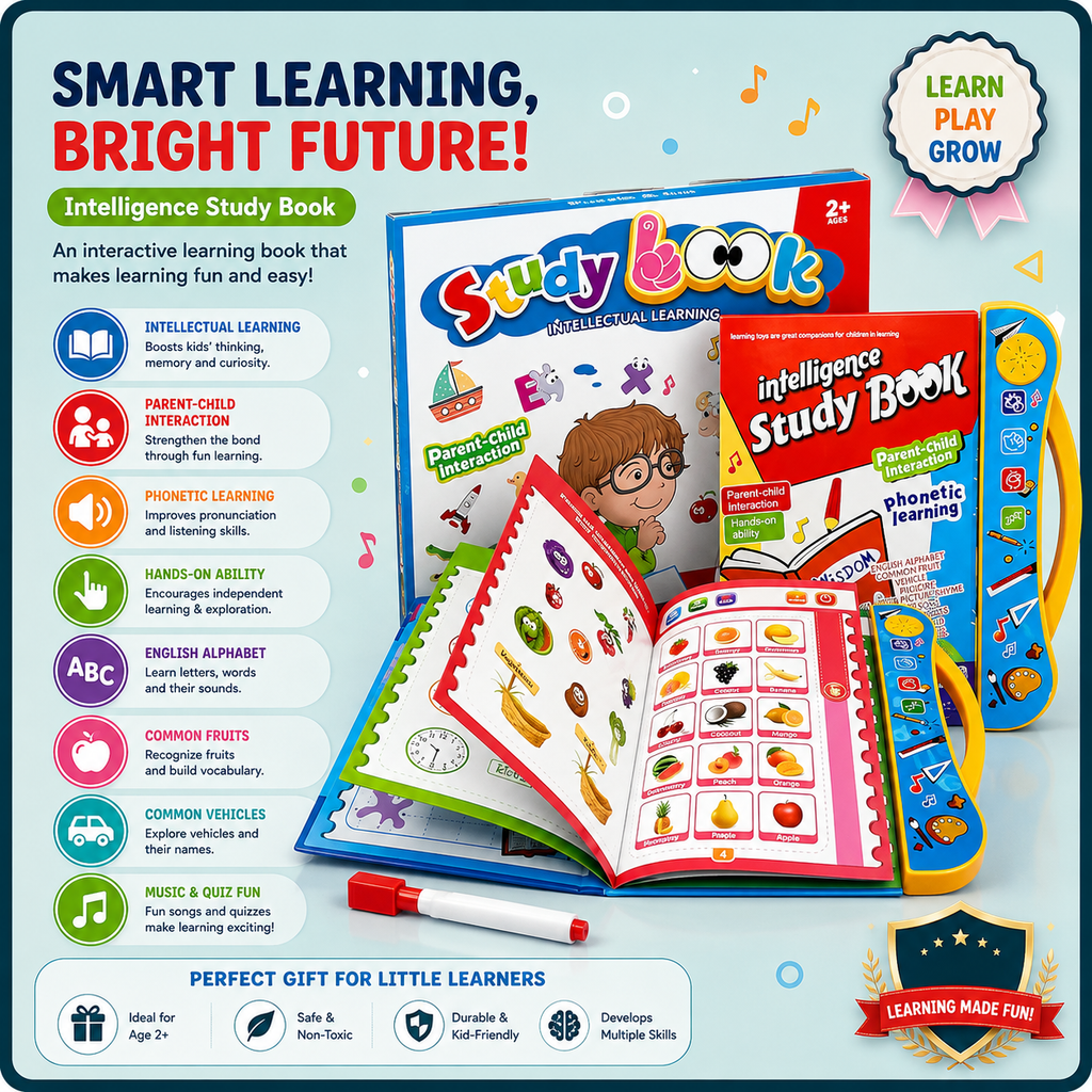 Interactive Intelligence Study Book for Kids – Learn, Play &amp; Grow