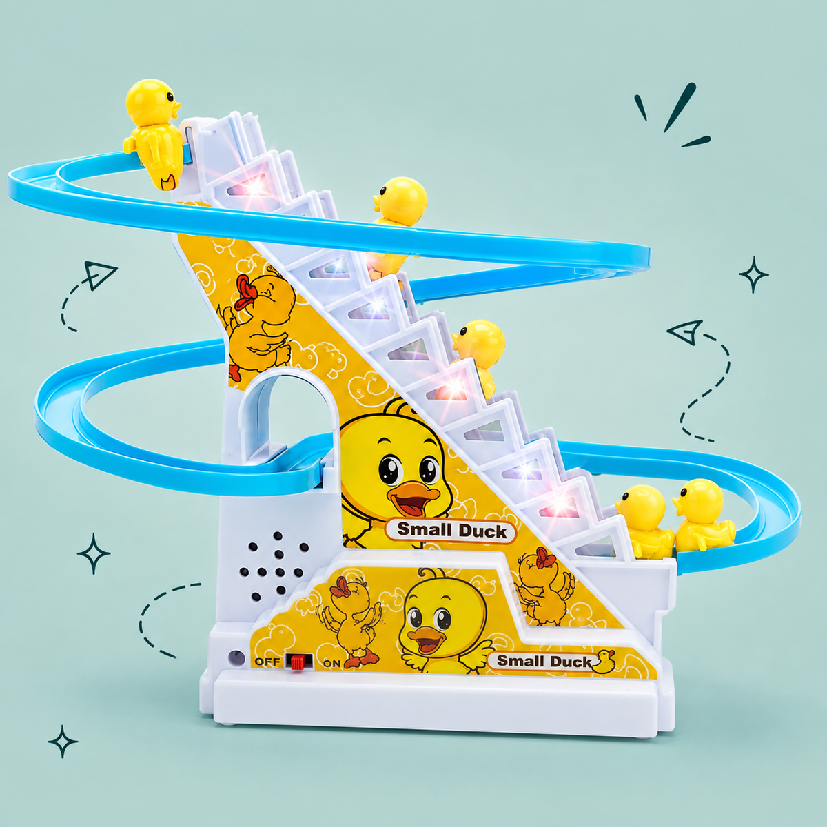 🐥Kids favourite Duck Musical Slide Toy