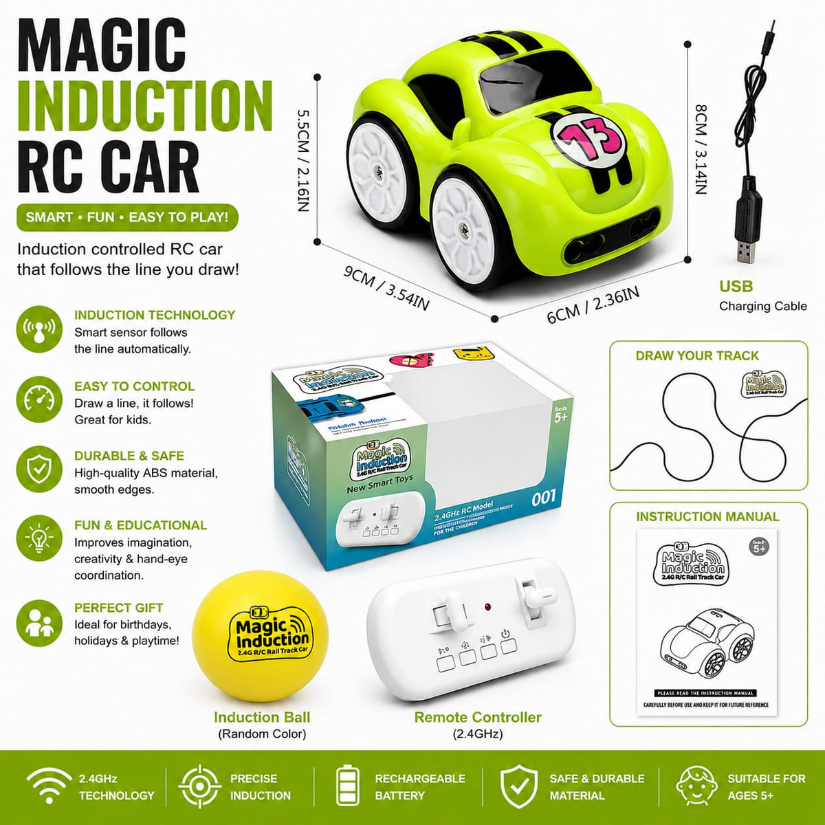 Magic Induction RC Car with Sensor Ball
